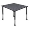 Regency Square Mobile Tables, 48 W, 48 L, 23-34 H, Wood, Metal, Grey TB4848GYAPCBK - alternate 1